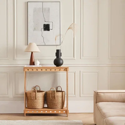 The Range Mortise Console Table - Natural