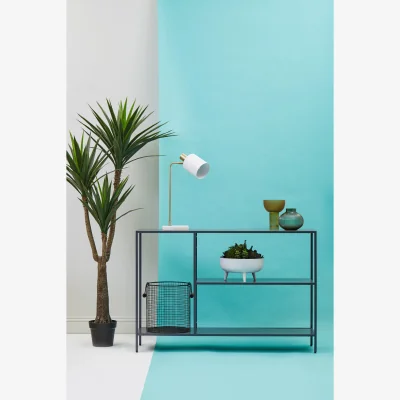 The Range Acero Grey Metal Console Table - Grey