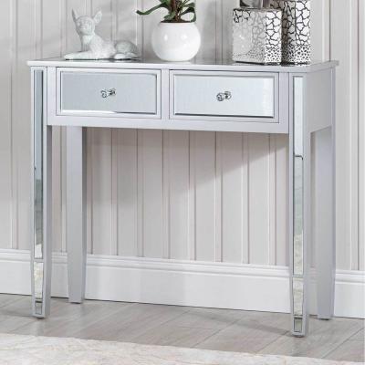 The Range Value Vista Silver Trim Console Table - Silver