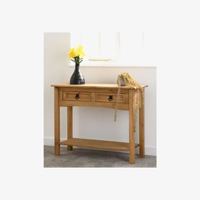 The Range Corona 1 Draw Console Table - Pine