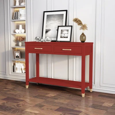 The Range Palazzi 2 Drawer Console Table - Red