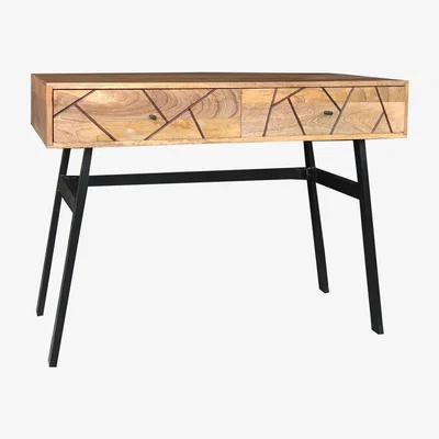 The Range Amar Console Table - Iron Base - Mango