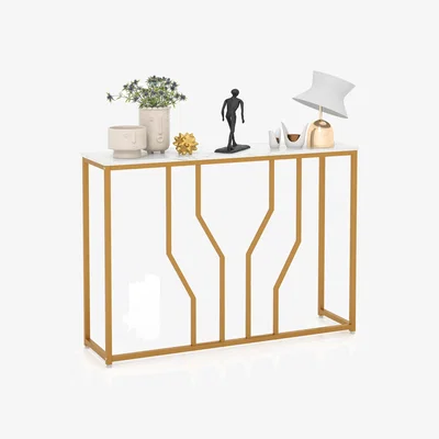 The Range 110 cm Modern Entryway Table - White
