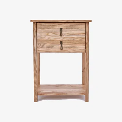 The Range Montese 2 Drawer Narrow Console Table - Brown / Drop