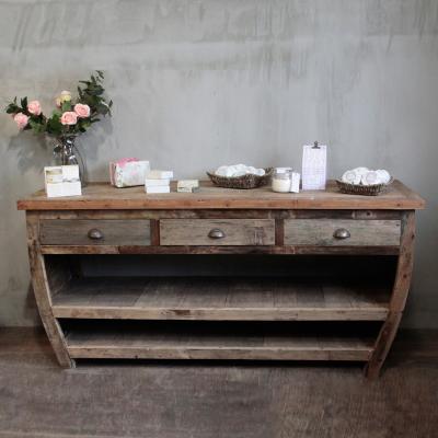 The Range Centerpiece Recycled Wood Table  - Brown
