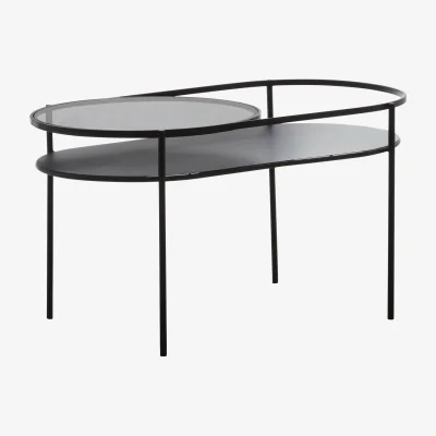 The Range Trento Two Tier Table - Black