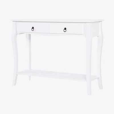 The Range Modern Console Table With 2 Drawers and Shelf