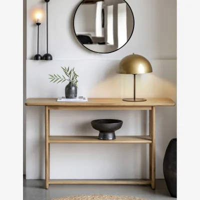 Rose & Grey Albie Minimalist Console Table - Natural