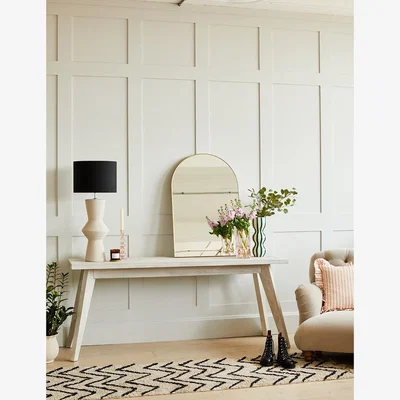 Rose & Grey Akita Light Wood Console Table