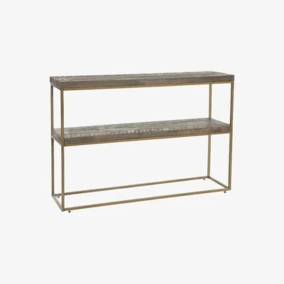 Teddy Beau Rowico Dalton Nutmeg Antique Bronze Console Table