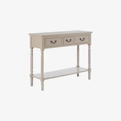 Teddy Beau Teddy's Collection Harold 3 Drawers Vintage Grey Rectangular Console Table