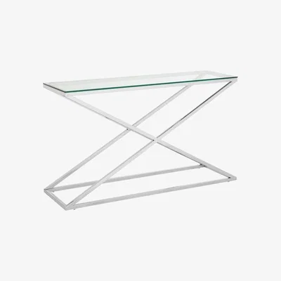 Teddy Beau Teddy's Collection Crossed Clear Console Table