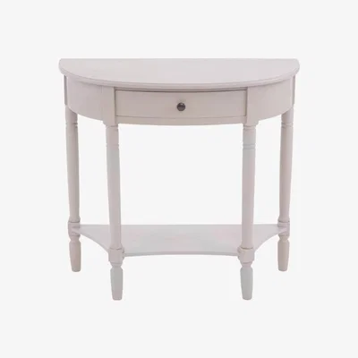 Teddy Beau Teddy's Collection Harold Half Moon Vintage Grey Console Table