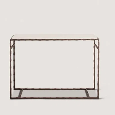 Tobias Oliver Porta Romana | Giacometti Small Console Table | Bronzed