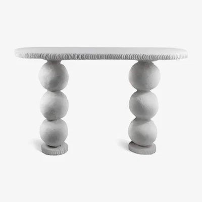 Tobias Oliver Porta Romana I Selina Console Table | Plaster white