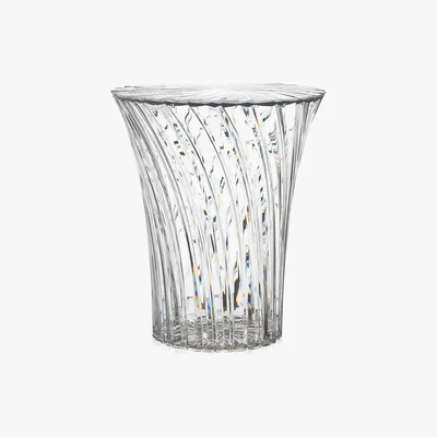 Amara Kartell - Sparkle Stool/Side Table - 44cm - Crystal