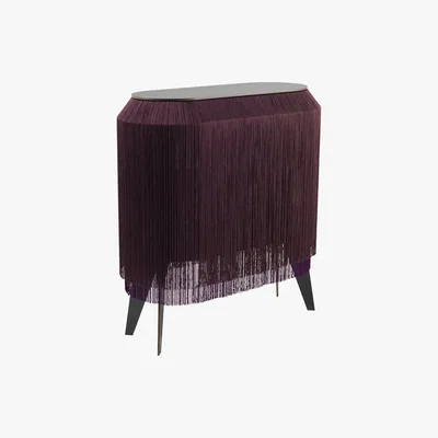 Amara ibride - Baby Alpaga Side Table - Deep Purple