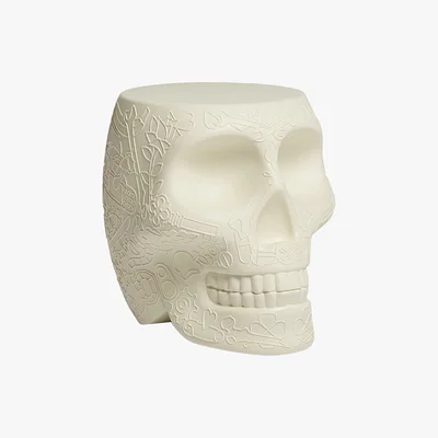 Amara Qeeboo - Mexico Skull Stool/Side Table - Ivory