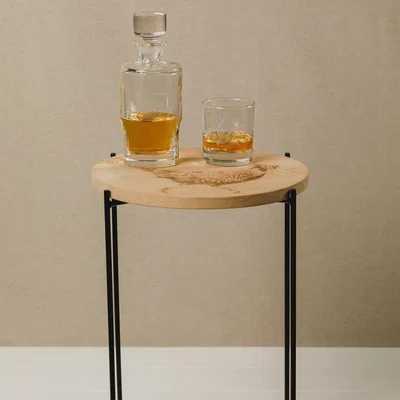 Amara The Just Slate Company - Round Sycamore Occasional Table - Pheasant