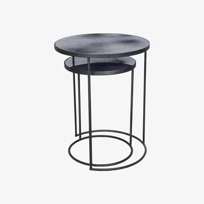 Amara Ethnicraft - Nesting Side Table Set - Charcoal
