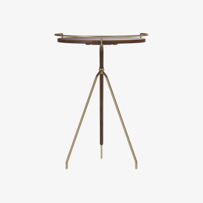 Amara MENU - Umanoff Side Table - Walnut/Brushed Brass