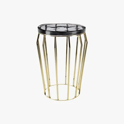 Amara A by AMARA - Smoked Glass Round Side Table