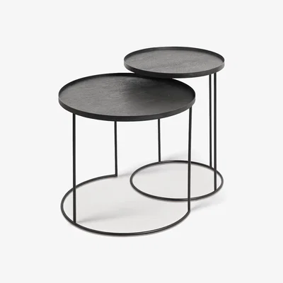 Amara Round Nesting Tray Table - Set of 2