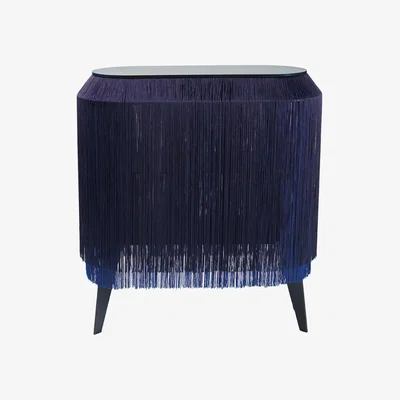 Amara ibride - Baby Alpaga Side Table - Electric Blue