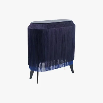Amara ibride - Baby Alpaga Side Table - Electric Blue