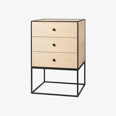Amara By Lassen - Frame 49 3 Drawer Side Table - Oak