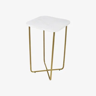 Amara Cross Bottom Marble Table