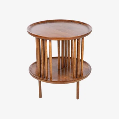 Amara Global Explorer - Wooden Sectioned Side Table