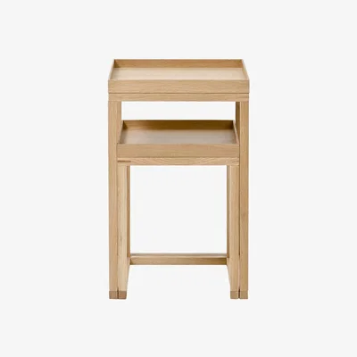 Amara Wireworks - Wooden Nesting Side Tables - Oak