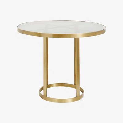 Amara Nordal - Round Display Table - Golden/Black
