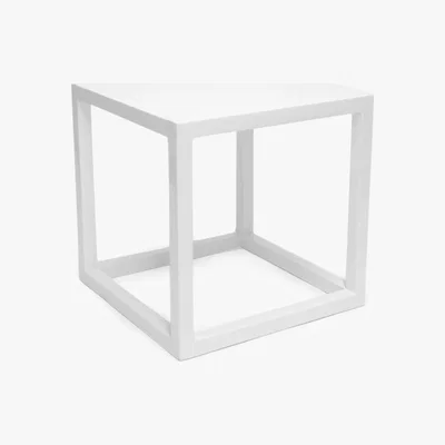 Amara Jonathan Adler - Lacquer Cubes Side Table - White - Large