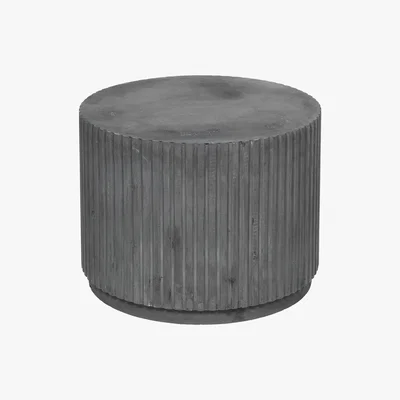 Amara Broste Copenhagen - Rillo Side Table - Charcoal