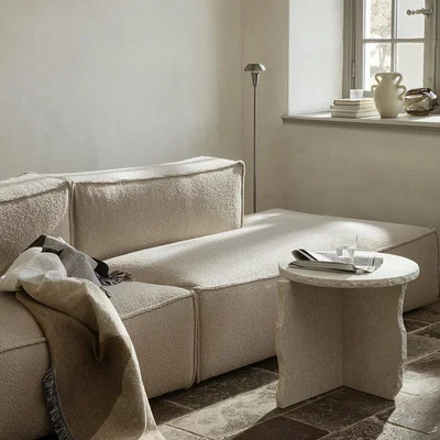 Amara ferm LIVING - Mineral Sculptural Table - Bianco Curia Marble