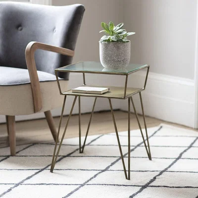 Atkin & Thyme Etched Side Table 