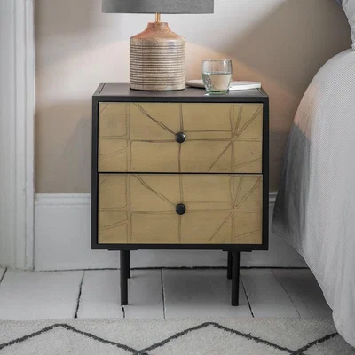 Atkin & Thyme Crackle Bedside Table