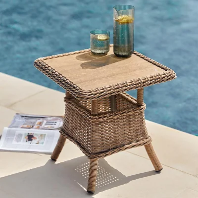 Atkin & Thyme Karla Rattan Side Table