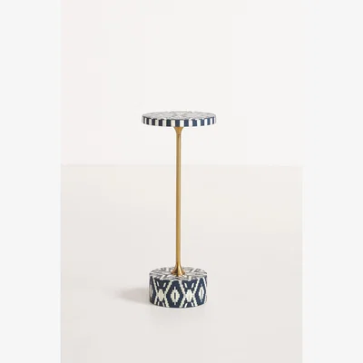 Anthropologie Ikat Inlay End Table