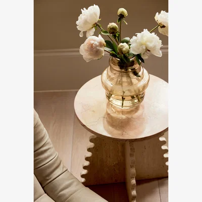 Anthropologie Tia Marble-Top Side Table