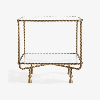 Anthropologie Lark Glass Side Table