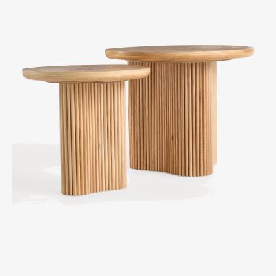 Anthropologie Scout Burl Wood Small Side Table