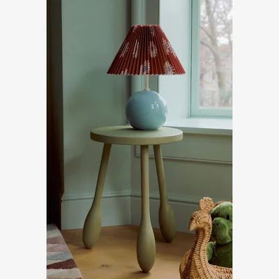Anthropologie LALA Reimagined Sculptural Oak Side Table