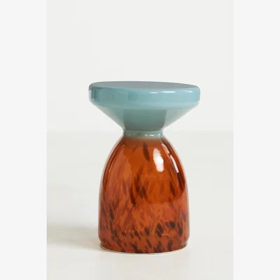 Anthropologie Bela Glass Side Table