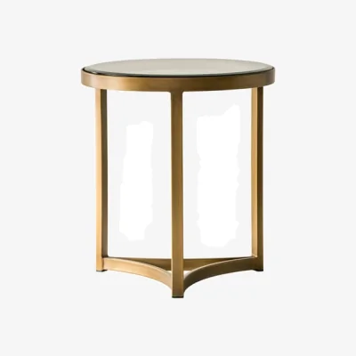 Andrew Martin Sundance Side Table, Side Table, Brass - Andrew Martin