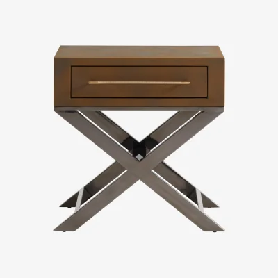 Andrew Martin Da Gama Side Table, Bronze Shagreen, Side Table - Andrew Martin