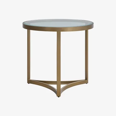 Andrew Martin Sundance Side Table, Weathered Brass, Side Table - Andrew Martin