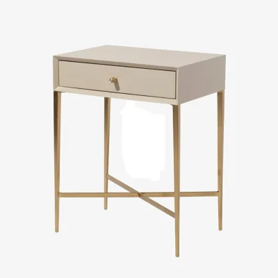 And So To Bed Cavalli Side Table in Ceramic Grey